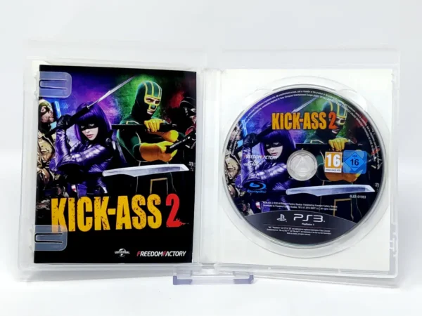 Interior del juego Kick-Ass 2 (ESP) para PlayStation 3 con disco y manual