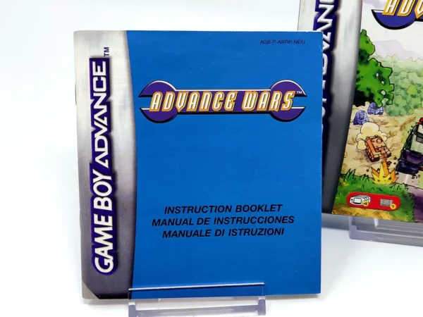 Lateral de la caja de Advance Wars (ESP) para Nintendo Game Boy Advance