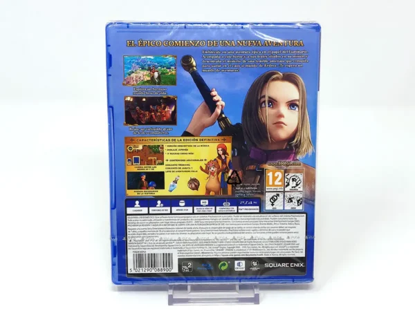 Parte trasera de DRAGON QUEST XI S: Ecos de un pasado perdido (Edición definitiva) (ESP) (Precintado) para PlayStation 4, edición PAL España
