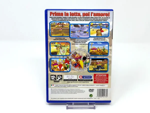 Parte trasera de Super Farm (ITA) para PlayStation 2, edición PAL Italia