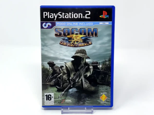 Portada de SOCOM: U.S. Navy SEALs (ESP) para PlayStation 2, edición PAL España, de segunda mano