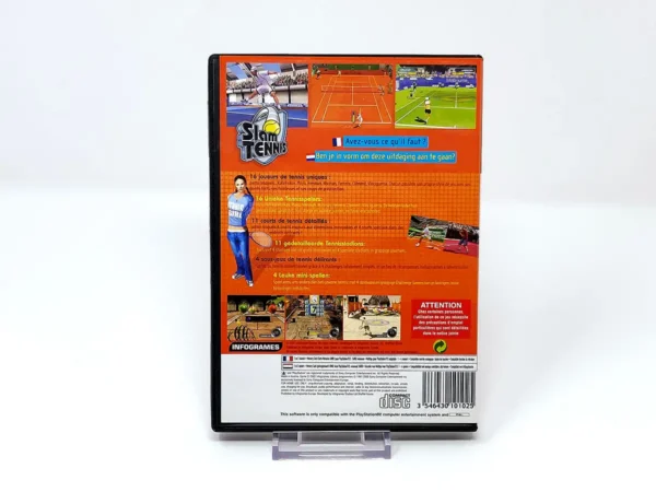 Parte trasera de Slam Tennis (FRA) para PlayStation 2, edición PAL Francia