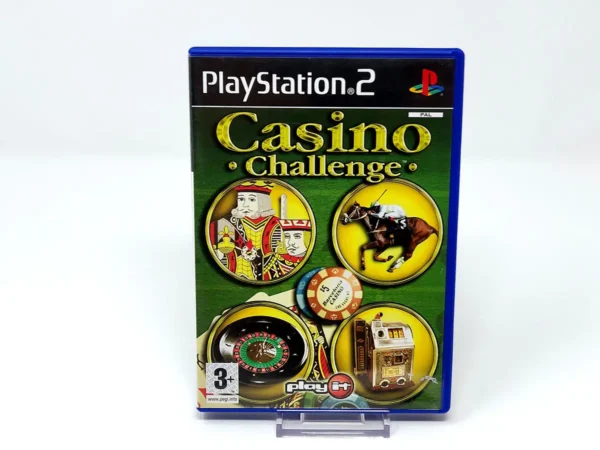 Portada de Casino Challenge (ESP) para PlayStation 2, edición PAL España, de segunda mano