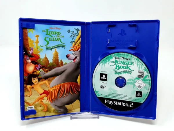 Interior del juego Walt Disney's El Libro de la Selva: Muévete con Ritmo (ESP) (Rebajado) para PlayStation 2 con disco y manual