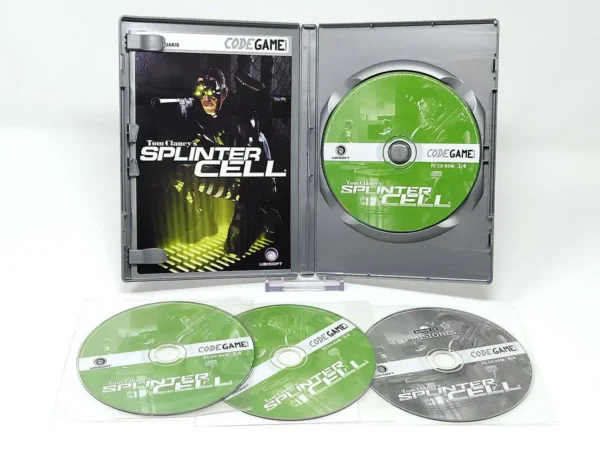 Interior del juego Tom Clancy's Splinter Cell (ESP) para PC con disco y manual