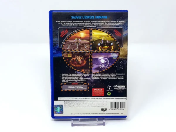 Parte trasera de Defender: For All Mankind (FRA) (Rebajado) para PlayStation 2, edición PAL Francia