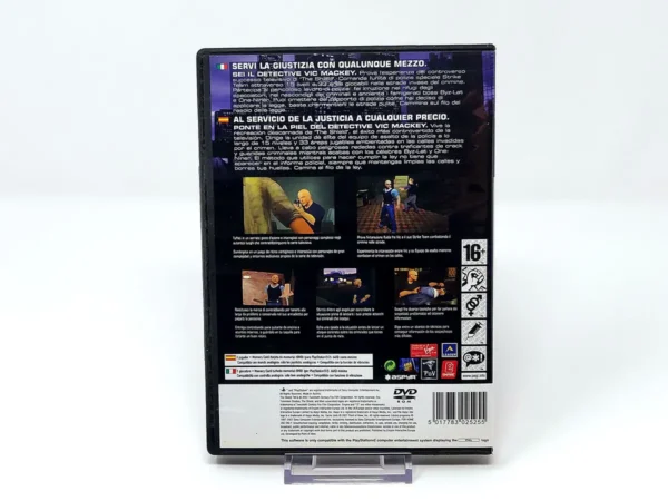 Parte trasera de The Shield: The Game (ESP) (Rebajado) para PlayStation 2, edición PAL España