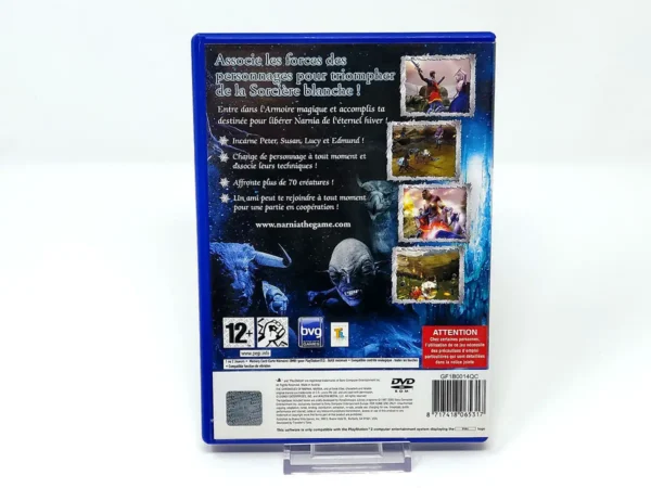 Parte trasera de Le Monde de Narnia: Le lion, La Sorcière et L'Armoire Magique (FRA)  (Rebajado) para PlayStation 2, edición PAL Francia