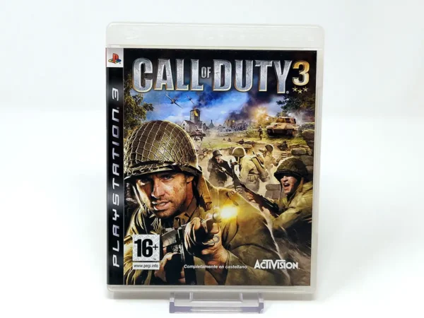 Portada de Call of Duty 3 (ESP) para PlayStation 3, edición PAL España, de segunda mano