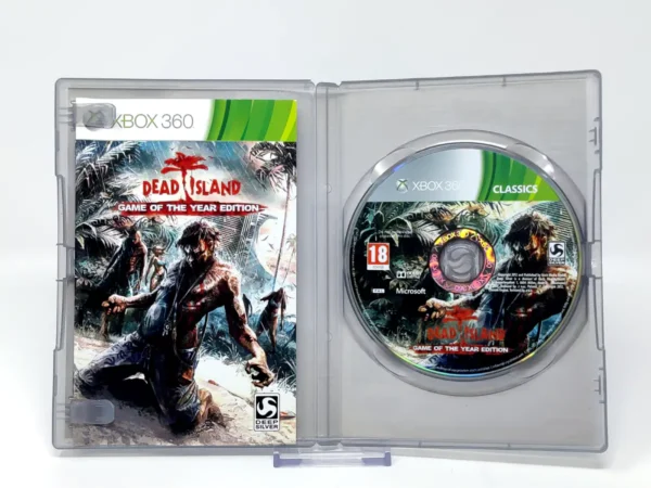 Interior del juego Dead Island: Game of the Year Edition (ESP) (Classics) para XBOX 360 con disco y manual