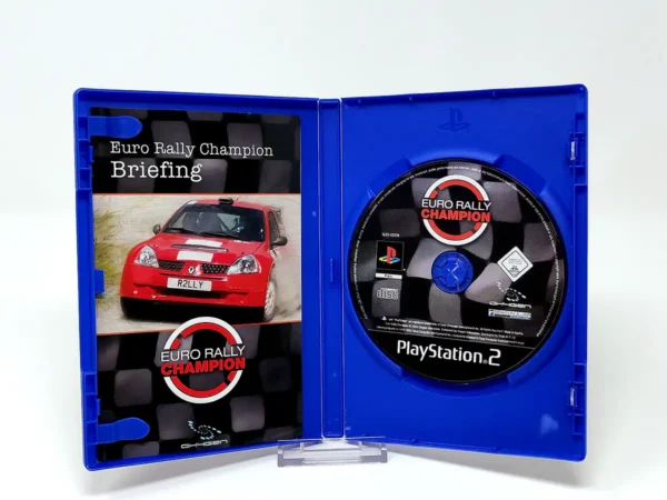 Interior del juego Euro Rally Champion (UK) para PlayStation 2 con disco y manual