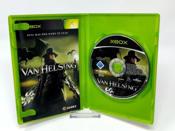 Interior del juego Van Helsing (ESP) para XBOX con disco y manual