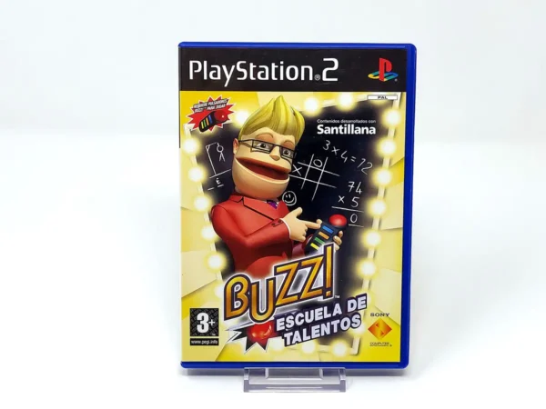 Portada de Buzz! Escuela de Talentos (ESP) (Promo) para PlayStation 2, edición PAL España, de segunda mano