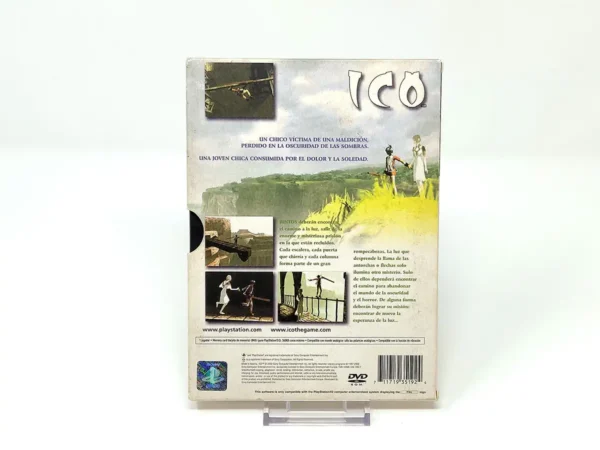 Parte trasera de ICO (Edición Limitada) (ESP) para PlayStation 2, edición PAL España