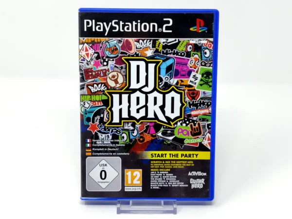 Portada de DJ Hero (EUR) para PlayStation 2, edición PAL España, de segunda mano