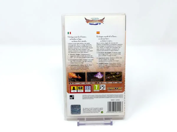 Parte trasera de Breath of Fire III (ESP) (Essentials) para PSP, edición PAL España