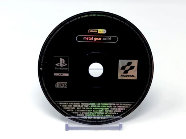 Metal Gear Solid (Demo) para PlayStation 1, edición PAL EUR, de segunda mano