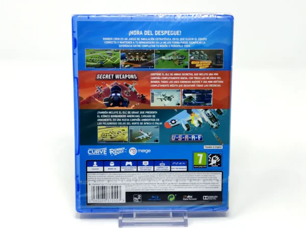 Parte trasera de Bomber Crew (Complete Edition) (ESP) (Precintado) para PlayStation 4, edición PAL España