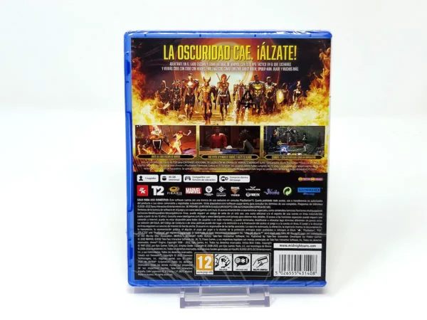 Parte trasera de Marvel Midnight Suns (ESP) (Precintado) para PlayStation 5, edición PAL España