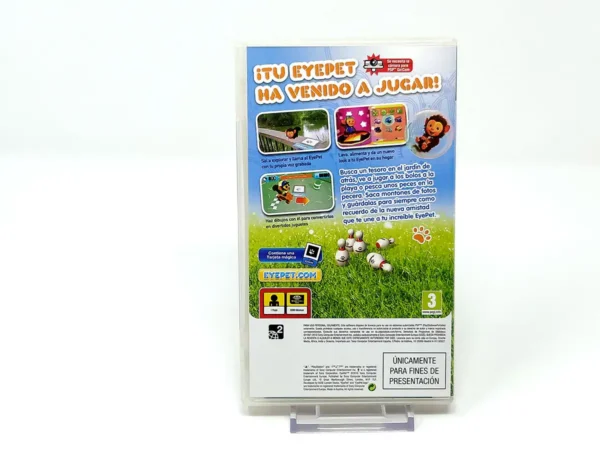 Parte trasera de EyePet (ESP) (Promo) para PSP, edición PAL España