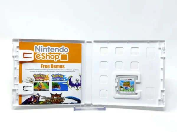 Interior del juego Animal Crossing: New Leaf (ESP) (Rebajado) para Nintendo 3DS con disco y manual