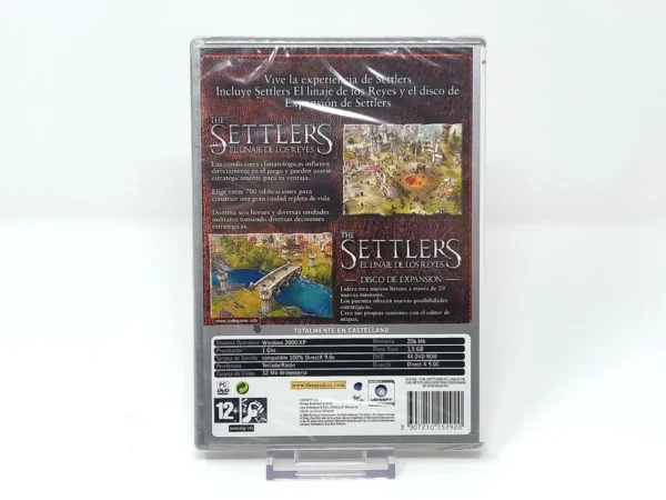 Parte trasera de The Settlers: El Linaje de los Reyes (Gold Edition) (ESP) (Precintado) para PC