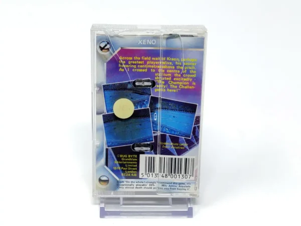 Parte trasera de Xeno para Sinclair ZX Spectrum, edición PAL