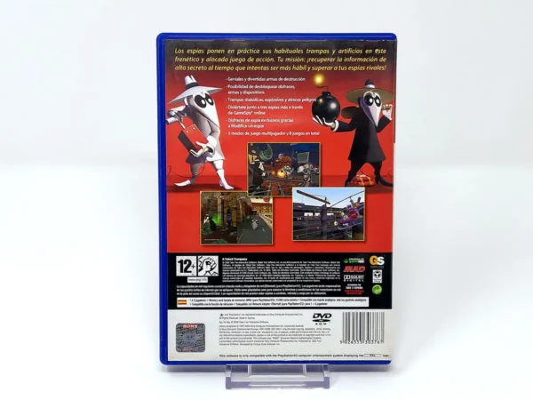 Parte trasera de Spy vs. Spy (ESP) para PlayStation 2, edición PAL España