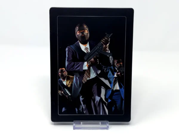 Parte trasera de Grand Theft Auto V (ESP) (Steelbook) para XBOX 360, edición PAL España