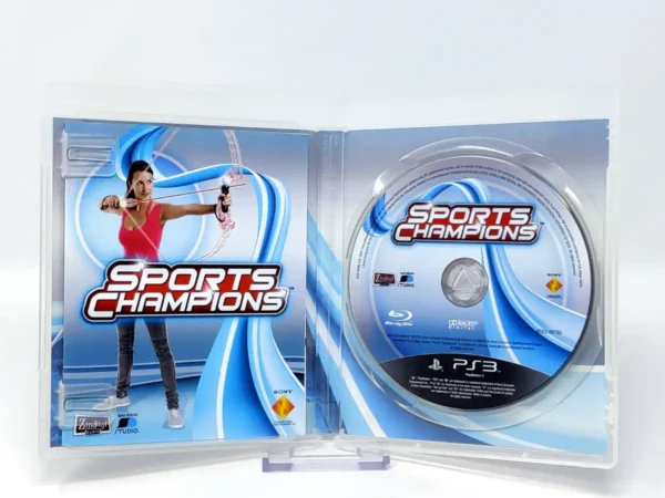 Interior del juego Sports Champions (ESP) para PlayStation 3 con disco y manual