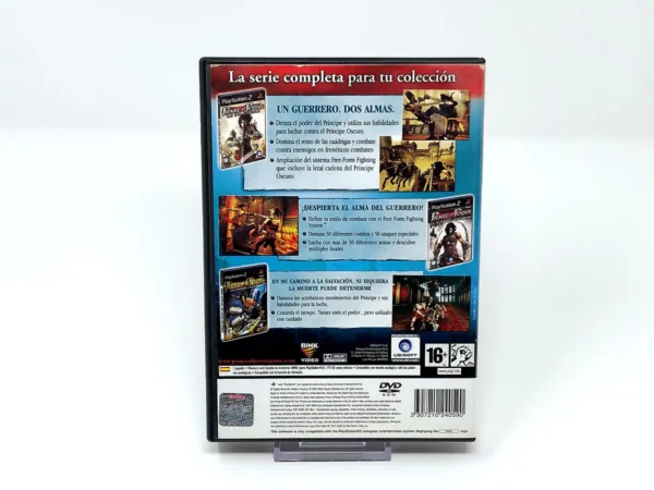 Parte trasera de Prince of Persia: Trilogy (ESP) (Incompleto) para PlayStation 2, edición PAL España
