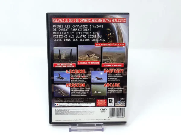 Parte trasera de Energy Airforce (FRA) para PlayStation 2, edición PAL Francia