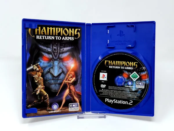 Interior del juego Champions: Return to Arms (ESP) para PlayStation 2 con disco y manual