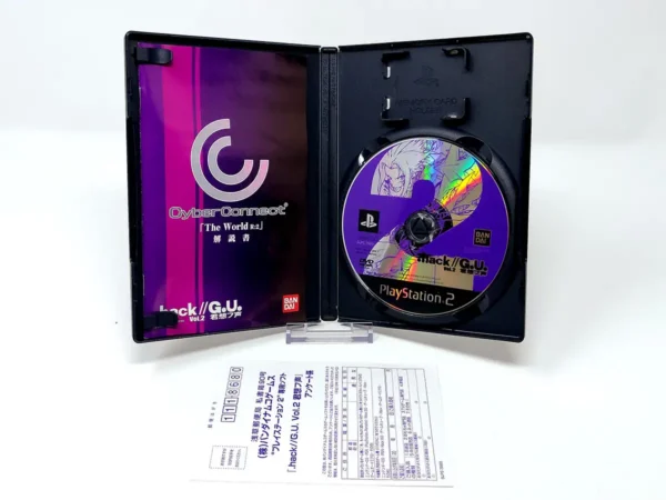 Interior del juego .Hack G.U. Vol. 2: Kimi Omou Koe (JAP) para PlayStation 2 con disco y manual