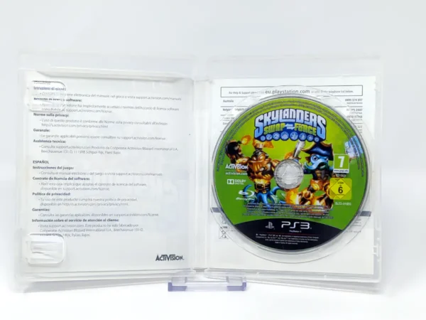 Interior del juego Skylanders: Swap Force (ESP) (Rebajado) para PlayStation 3 con disco y manual