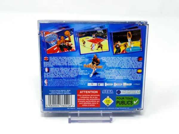 Parte trasera de NBA 2K (ESP) para Sega Dreamcast, edición PAL España