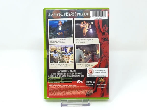 Parte trasera de 007: From Russia with Love (UK) para XBOX, edición PAL UK