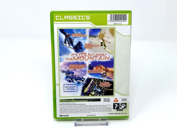 Parte trasera de SSX 3 (UK) para XBOX, edición PAL UK