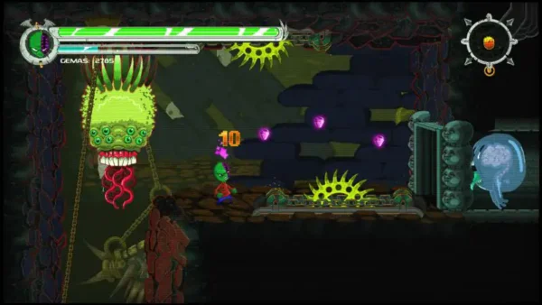 Lateral de la caja de Nightmare Boy (ESP) para PlayStation 4
