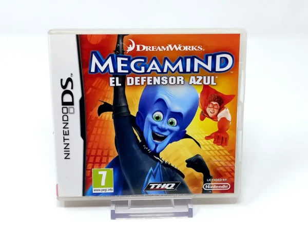 Portada de Megamind: El Defensor Azul (ESP) para Nintendo DS, edición PAL España, de segunda mano