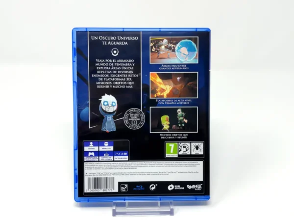 Parte trasera de Blue Fire (ESP para PlayStation 4, edición PAL España