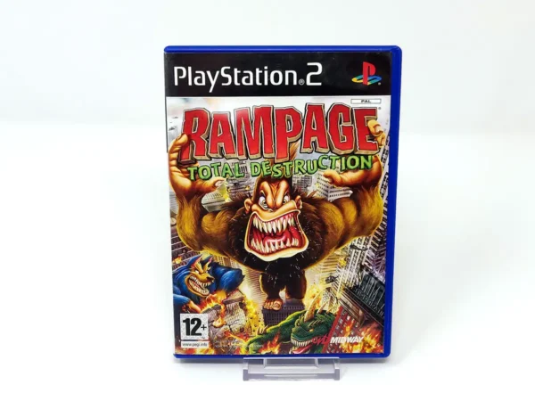 Portada de Rampage: Total Destruction (FRA) (Rebajado) para PlayStation 2, edición PAL Francia, de segunda mano