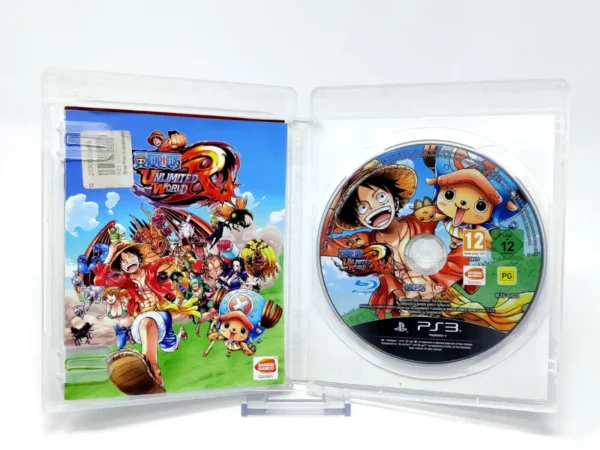 Interior del juego One Piece: Unlimited World Red (ESP) (Rebajado) para PlayStation 3 con disco y manual