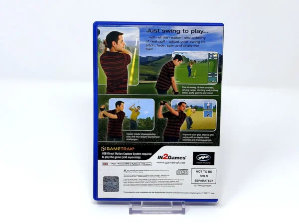 Parte trasera de Real World Golf (UK) para PlayStation 2, edición PAL UK