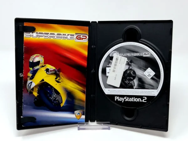 Interior del juego Superbike GP (ESP) para PlayStation 2 con disco y manual