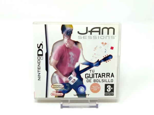 Portada de Jam Sessions: Tu Guitarra de Bolsillo (ESP) para Nintendo DS, edición PAL España, de segunda mano