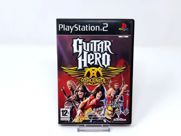 Portada de Guitar Hero: Aerosmith (ESP) para PlayStation 2, edición PAL España, de segunda mano