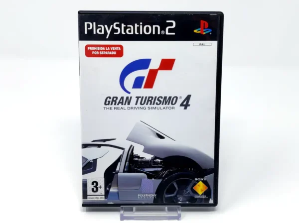 Portada de Gran Turismo 4 (ESP) (v2) para PlayStation 2, edición PAL España, de segunda mano