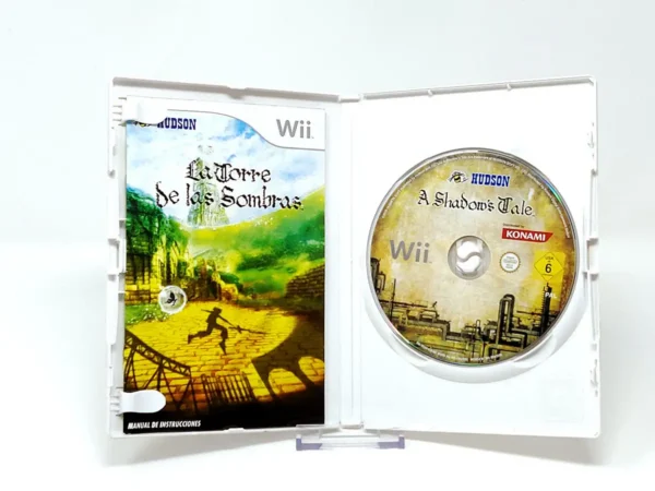 Interior del juego La Torre de las Sombras (ESP) para Nintendo Wii con disco y manual
