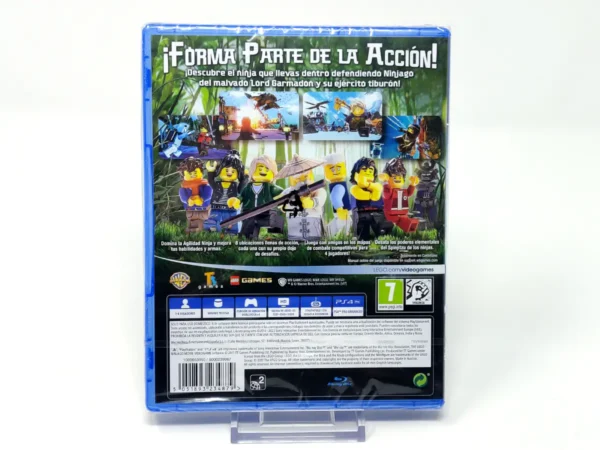 Parte trasera de LEGO La NINJAGO Película: El Videojuego (ESP) (Precintado) para PlayStation 4, edición PAL España